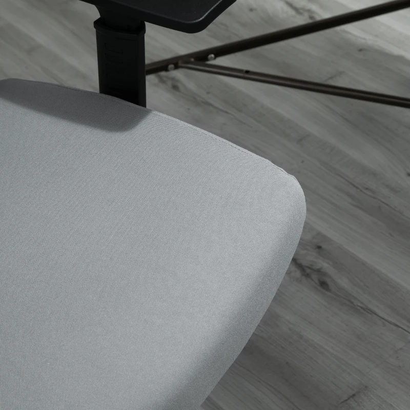 Vinsetto Ergonomic Mesh Office Chair with Lumbar Back Support, Swivel Rocking Computer Chair with Adjustable Height and Armrests for Home Office, Grey