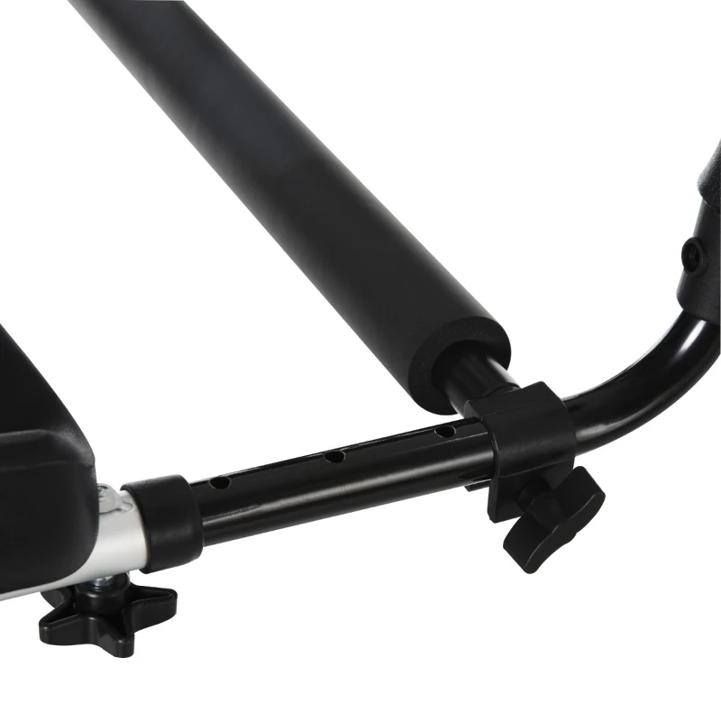 HOMCOM Adjustable Aluminum Upright Rollator Walker for Seniors, Medical Walker Wheelchair with Bag Armrest