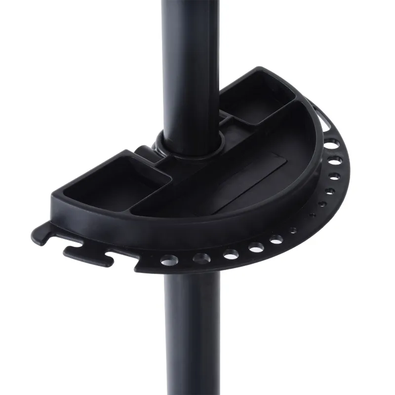 Soozier Adjustable Bike Repair Stand Home Portable Bicycle Mechanics Workstand Maintenance with Tool Box Cycle Black