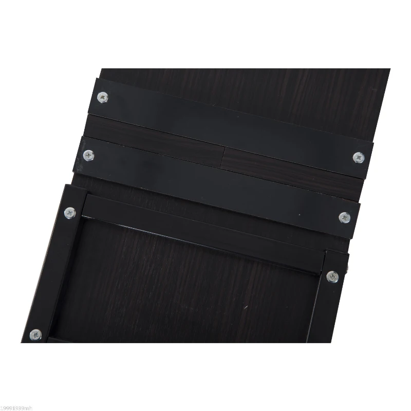 HOMCOM Expanding Snack Table Folding Tray Laptop Holder Modern Walnut