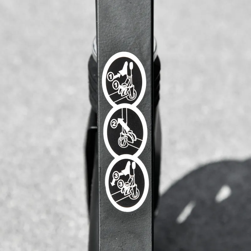 Soozier Foldable Kick Scooter with Adjustable Handlebar, Disc Brake, Rear Brake, 7.75'' Big Solid Wheels and Shock Absorption System, 100kg Capacity for 14+ Teens Adult Kids