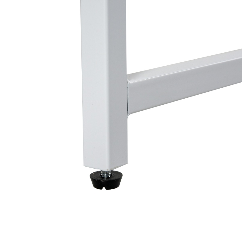 HOMCOM Industrial Office Desk with Storage Shelf Computer Workstation for Home Office