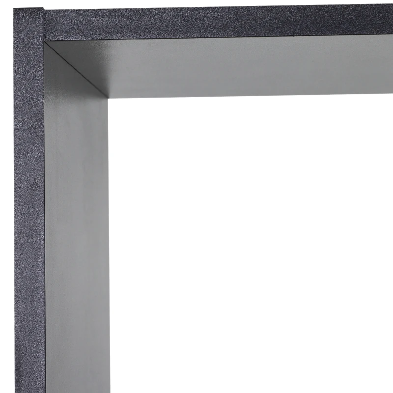 HOMCOM Versatile TV Console  Stand Cabinet Wood Bookcase Storage Shelf Convertible Bookshelf Black