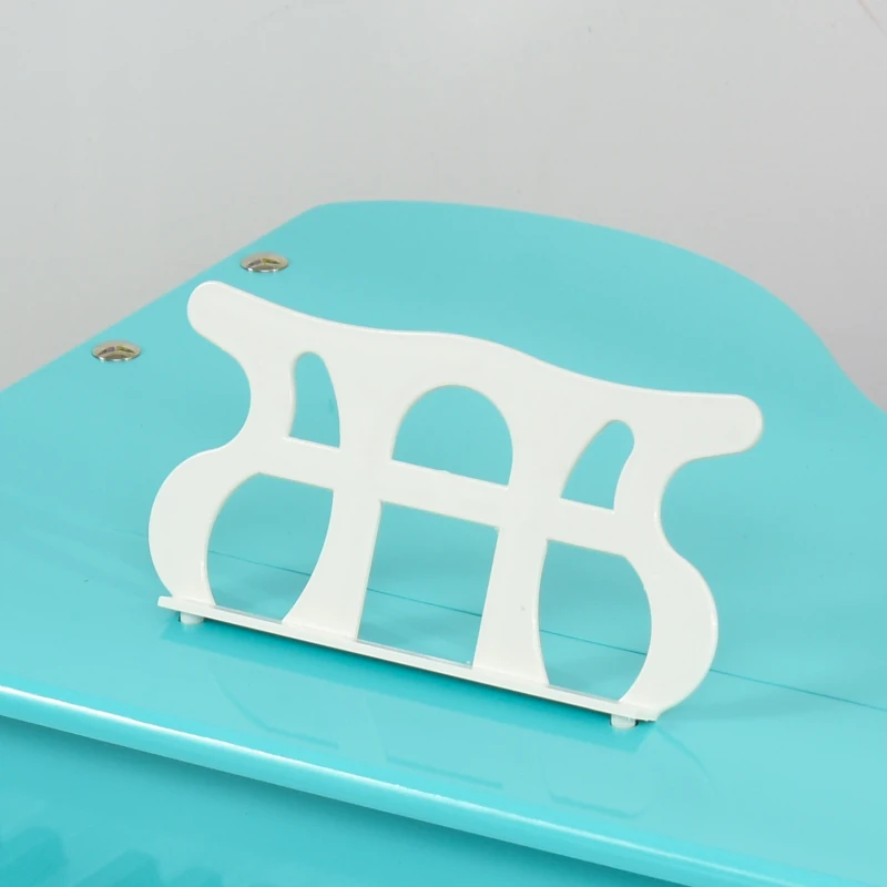 HOMCOM Modern Kids Piano 30 Keys Set of 2 Mini Toy for Child Grand Piano with Music Stand and Bench - Green