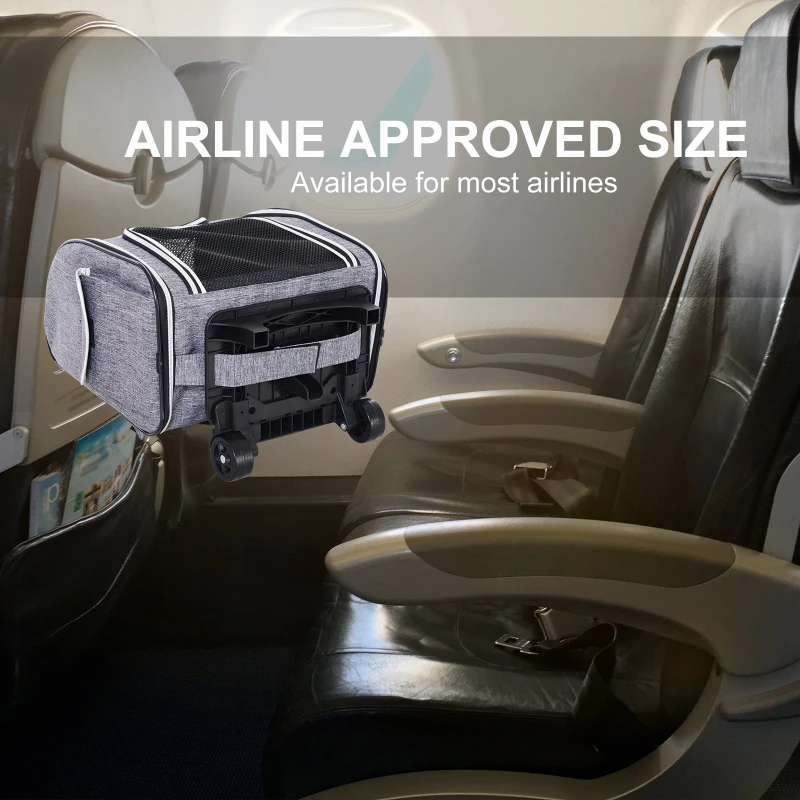 PawHut Pet Carriers Luggage Bag Outgoing Travel Multi-way to carry Portable