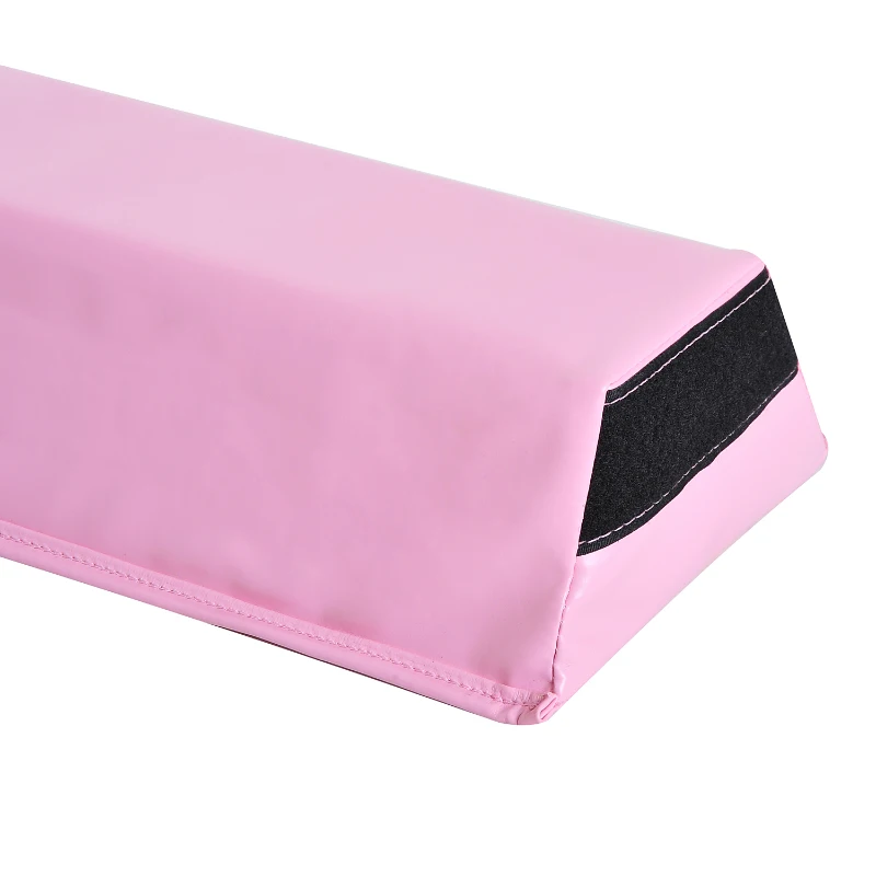 Soozier 4FT Sectional Floor Balance Beam Foam Gymnastic Training Low Height Beam for Kids Home Gym Pink