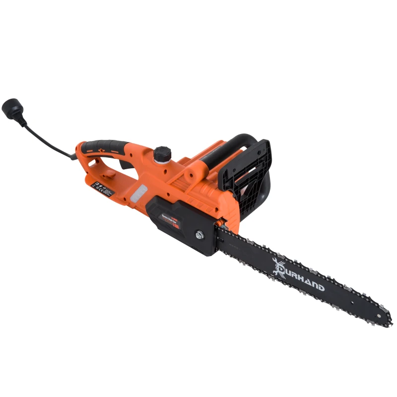 Open Box DURHAND 16” 13-Amp 120V Corded Electric Chainsaw Adjustable - Orange