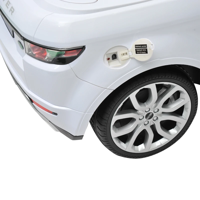 Licensed Range Rover Evoque SQ4 6V Kids Ride On Toy Car Electric Battery Powered w/ Remote (White)