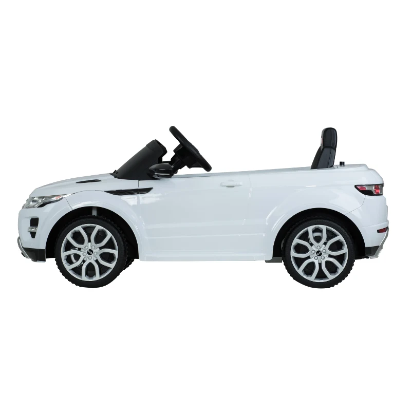 Licensed Range Rover Evoque SQ4 6V Kids Ride On Toy Car Electric Battery Powered w/ Remote (White)