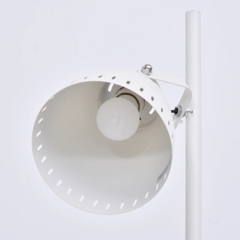 HOMCOM Modern Tree Shape Floor Lamp with 2 Adjustable Lights Round Base Home