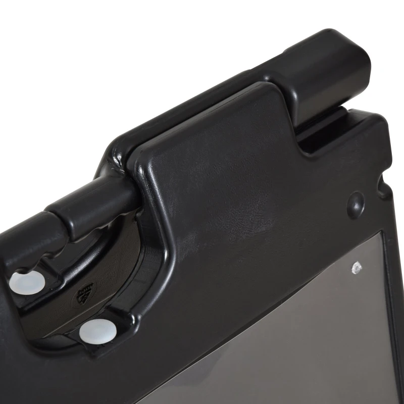 Vinsetto 22" x 28" Plastic Folding A-Frame Sandwich Board Sidewalk Sign with Weighted Tank & Weatherproof Design, Black