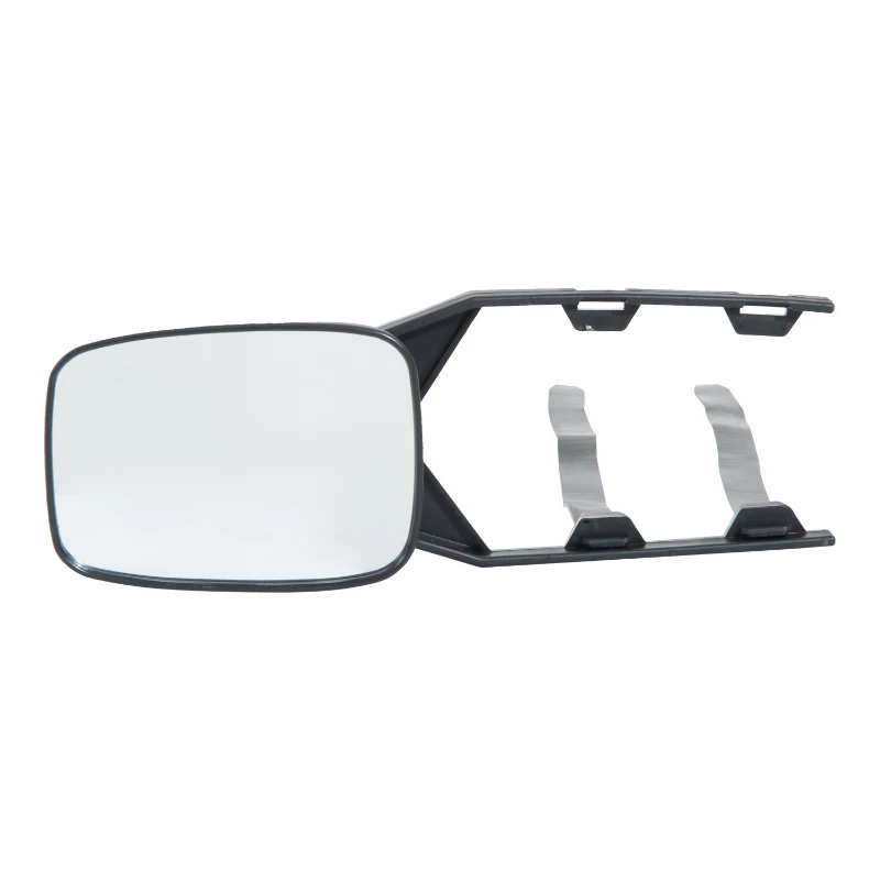 HOMCOM Set of 2 Universal Clip-on Towing Side Mirror Adjustable Extensions View Black