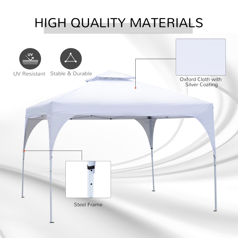 Outsunny 10'x10' Pop-Up Canopy Tent 