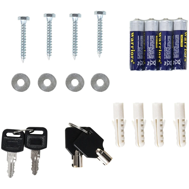 HomCom 56" Steel Electronic 5 Rifle Gun Security Cabinet w/Digital Keypad, Keys,Padded Interior- Black