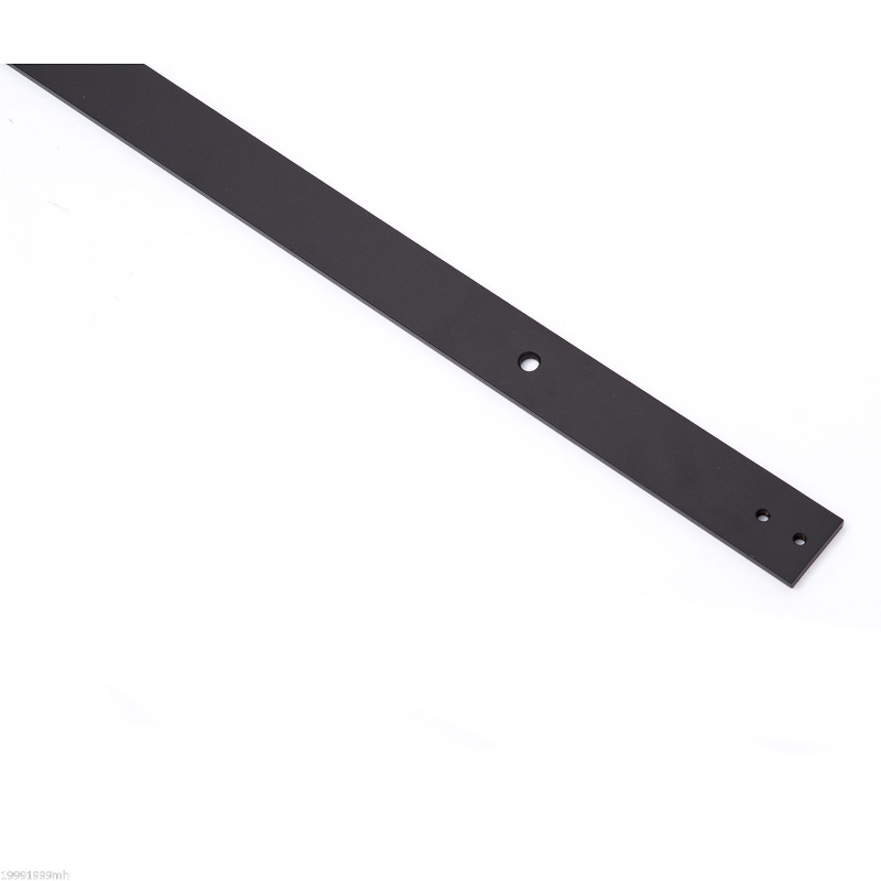 HOMCOM Modern 6 FT Carbon Steel Sliding Barn Door Kit Hardware Track System Set Black