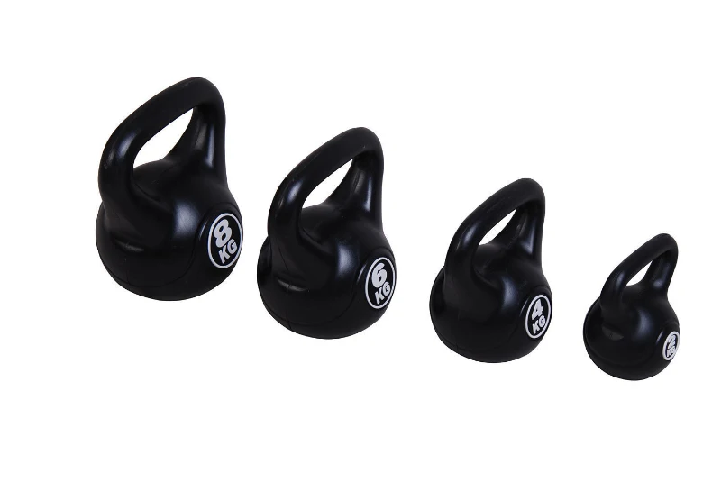 Soozier 20kg 44-Pound Kettlebell Set, 2kg, 4kg, 6kg, 8kg Fitness Training Kettlebells Dumbbell Gym