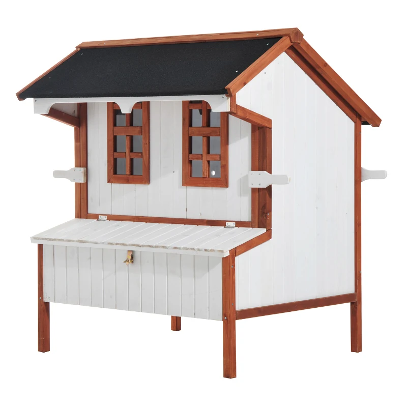 Pawhut 50” Elevated Chicken Coop