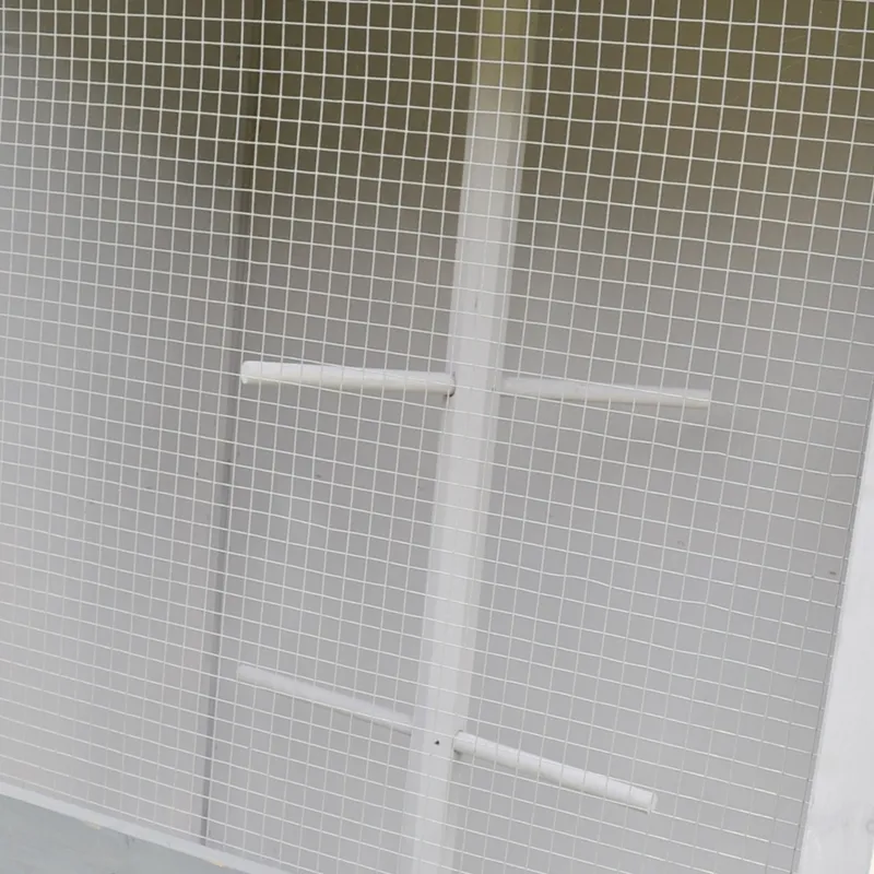 PawHut 60" Wooden Outdoor Bird Cage for Finches, Parakeet, Large Bird Cage with Removable Bottom Tray 4 Perch, Light Gray