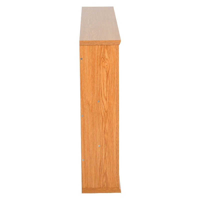 HOMCOM Triple Wall Mounted Media Storage Floating CD DVD Shelves Rack Hanging Organizer Unit