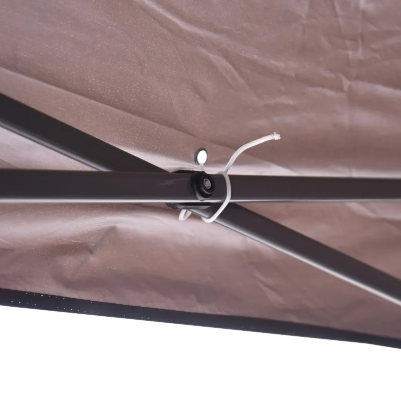 Outsunny 10' x 20' Pop Up Canopy Tent with 4 Sidewalls, Heavy Duty Tents for Parties, Outdoor Instant Gazebo with Carry Bag, for Outdoor, Garden, Patio, Coffee