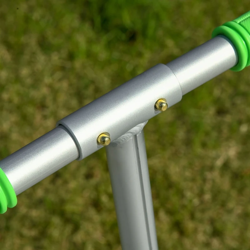 Soozier Foldable Kick Scooter with Adjustable Handlebar, Rear Brake, Front Shock-Absorbing and Aluminum Frame for 14 Years Old and Up Teens Adult