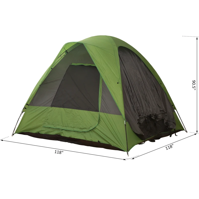 Outsunny 4-5 Person Vehicle Side Camping Tent for SUVs  CUVs  Minivans W/ Carrying Bag