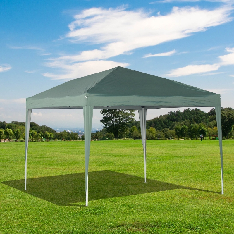 Outsunny 10x10ft Easy Pop Up Canopy Party Wedding Tent Outdoor Patio Shelter Green