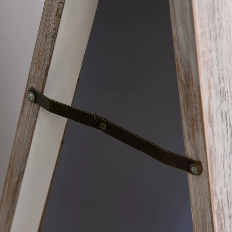 Vinsetto Magnetic A-Frame Sidewalk Chalkboard Sign 40” x 20” Sturdy Freestanding Wooden Sandwich Board with Eraser - Oak