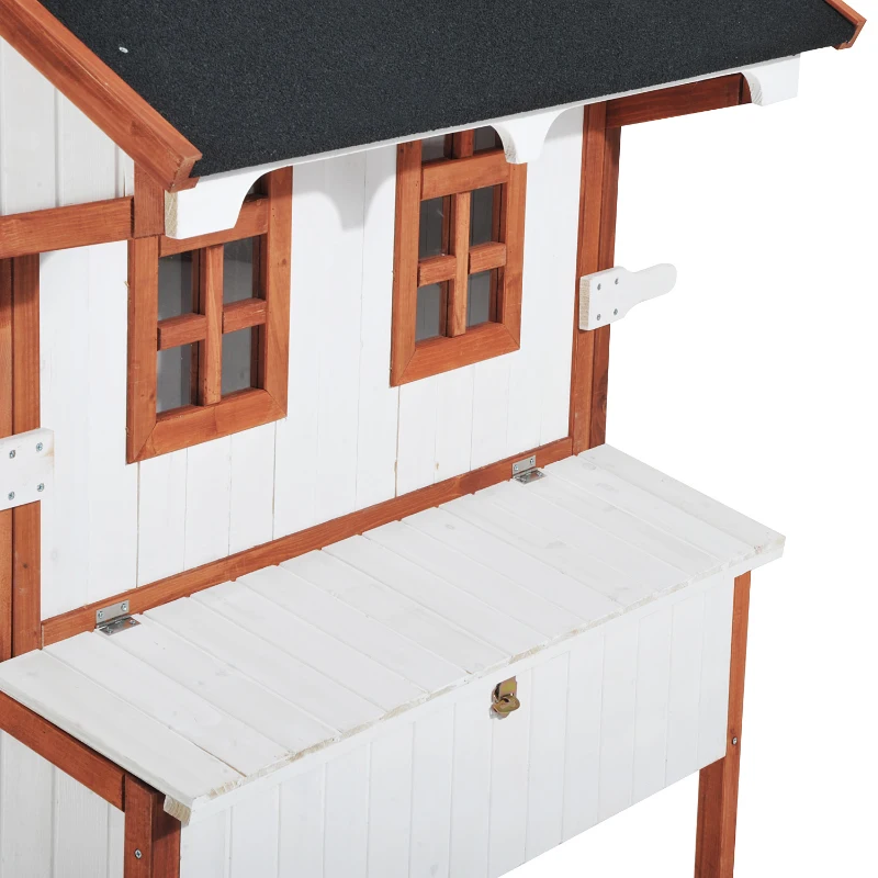 Pawhut 50” Elevated Chicken Coop