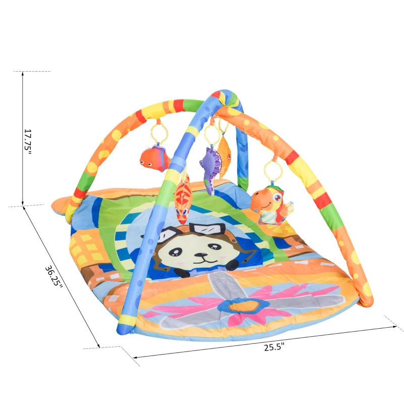 Open Box Qaba Kids Baby Toddler Play Gym Activity Center Creeping Mat