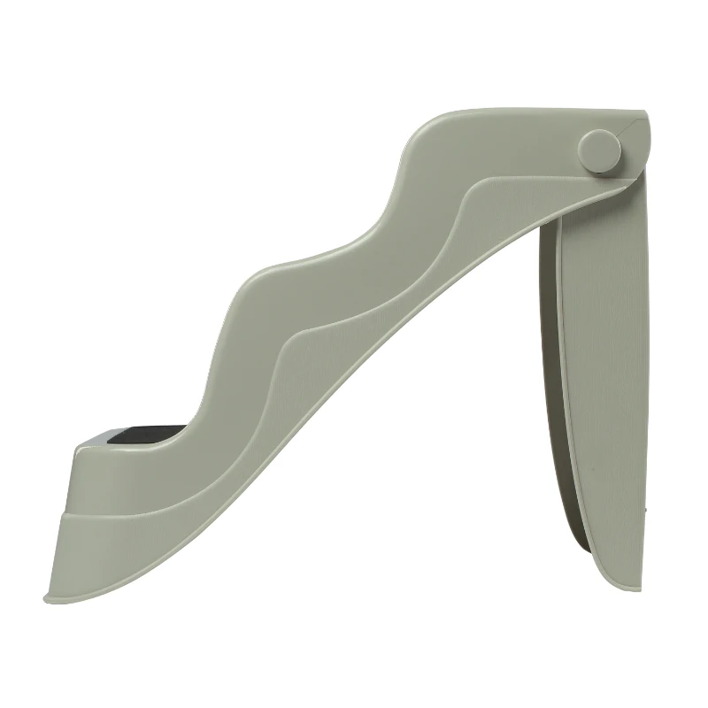 Open Box PawHut 3 Step Portable Folding Pet Stairs Ramp Easy Climb Step Stool With Anti-Slip Mat - Cream White