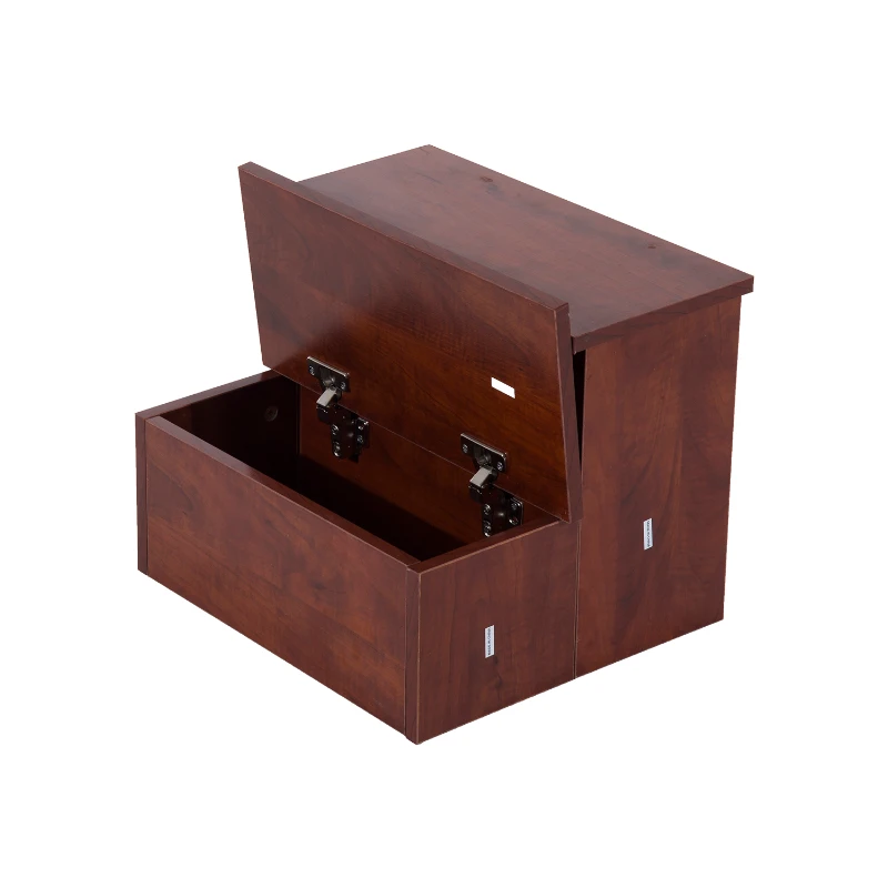 PawHut Wooden Pet Easy Step Pet Stairs Ramp for Cats and Dogs with Storage Unit (2 Step)