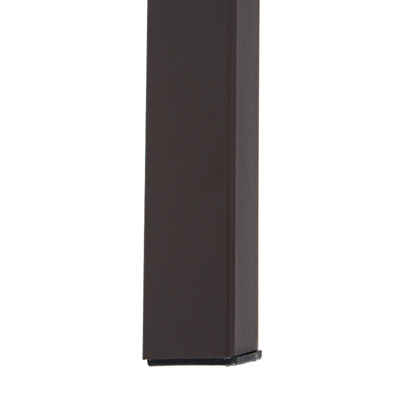 Open Box HomCom Rustic Industrial Minimal Two Tier Wooden Accent End Table - Light Brown Woodgrain