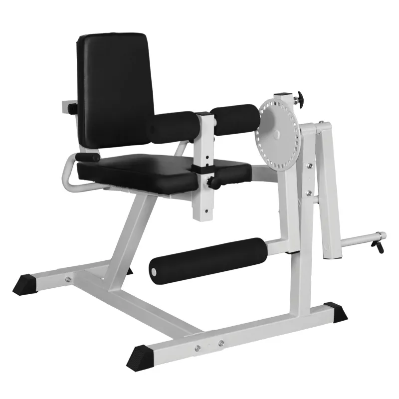 Soozier Seated Leg Extension Machine, Adjustable Leg Machine with Plate Loaded, Leg Rotary Extension, Home Gym Weight Machine