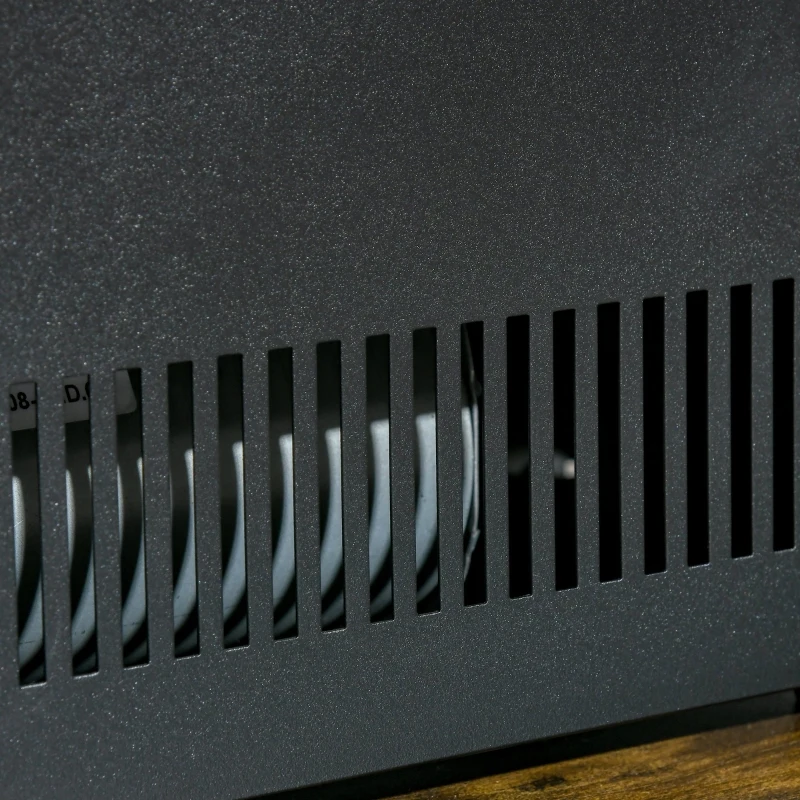 HOMCOM 23" Electric Fireplace Logs with Realistic Ember Bed, Fireplace Heater Insert with Remote Control, Timer, 1400W, Black