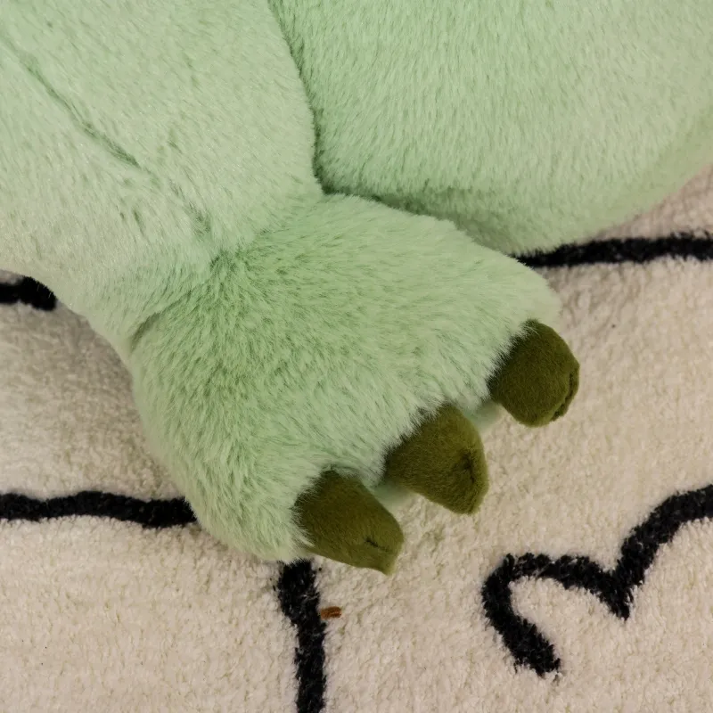 Qaba Animal Kids Sofa Chair Cartoon Cute Dinosaur Stuffed with Armrest Flannel PP Cotton 22" x 19.25" x 21.75" Green