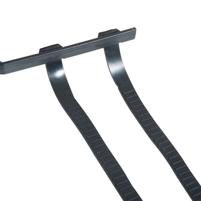 HOMCOM Set of 2 Universal Clip-on Towing Side Mirror Adjustable Extensions View Black