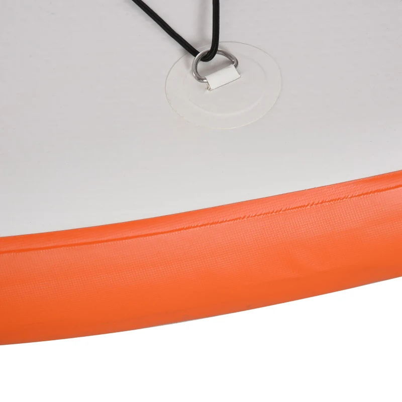 Soozier Inflatable Paddle Board, 11.5' x 32'' x 6'' Stand Up Paddle Board with Carry Bag, Non-Slip Deck, Adjustable Paddle, Hand Pump and Leash for All Skill Levels, Orange