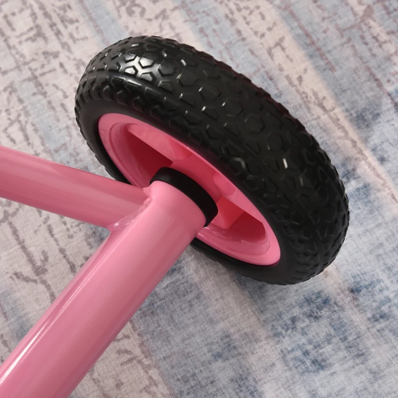 Qaba 3 Wheel Kids Tricycle Toddler Walking Trikes with Adjustable Seat for 3-6 Years old Boys & Girls Pink