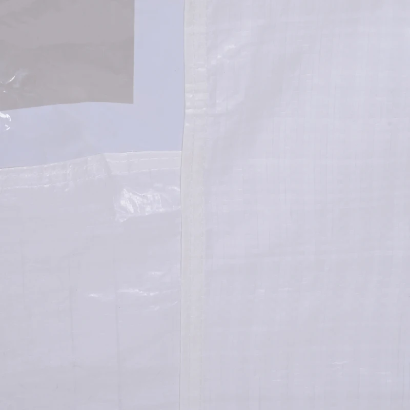 Outsunny 2pc 9.6'L x 6.3'H Canopy Gazebo Side Panel Party Tent Outdoor Shelter Side Panel Wall with Straps White