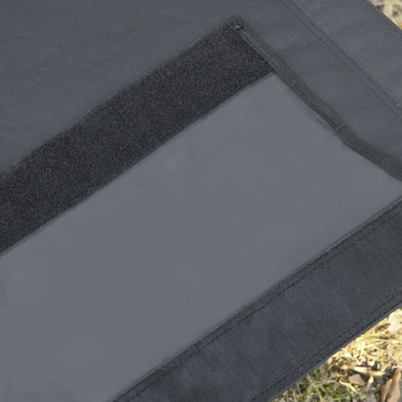 Outsunny Folding Camping Cot Portable Outdoor Sleeping Bed w/ Carrying Bag Black