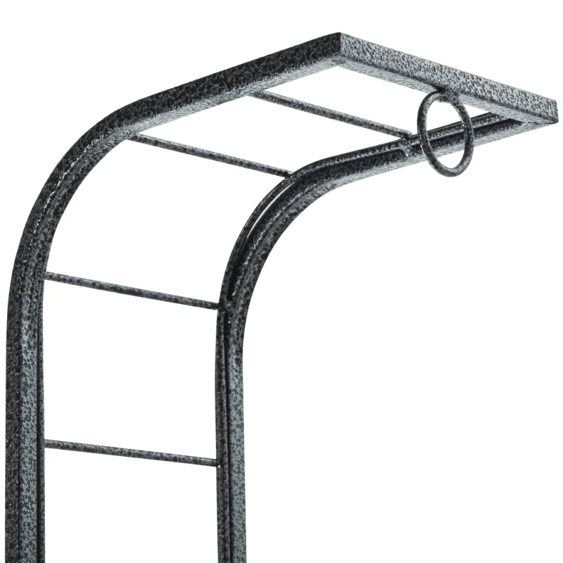 PawHut Parrot Stand Large Bird Perch Stand with Toy Hook & 3 Ladders, Parrot Perch with Easy Grip, Bird Wooden Stand, Gray