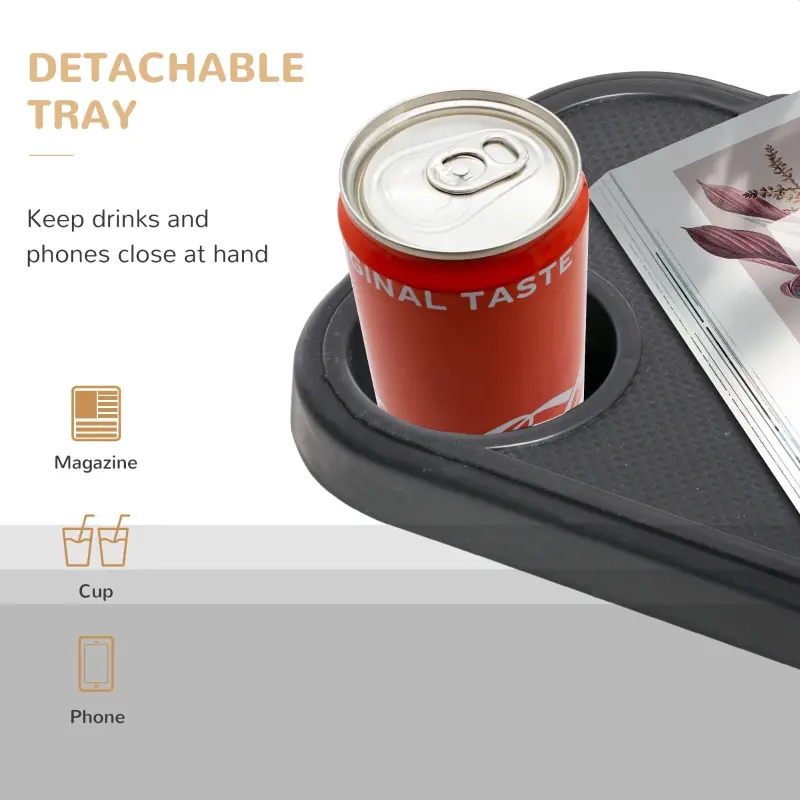 Outsunny Foldable Outdoor Lounge Chair with Footrest, Oversized Padded Zero Gravity Lounge Chair with Headrest, Cup Holders, Armrests for Camping, Lawn, Garden, Pool, Beige