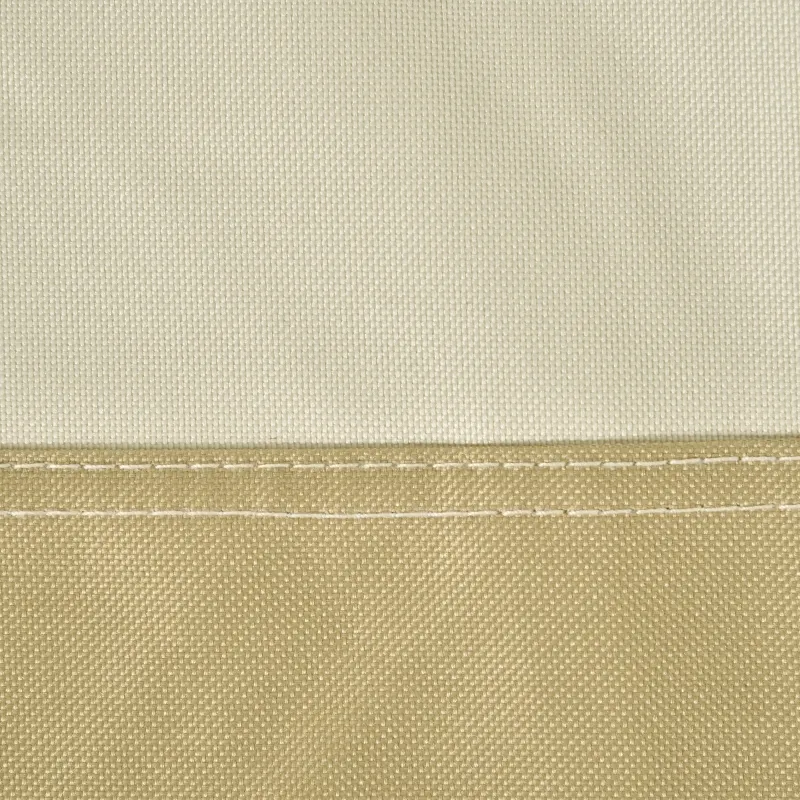 Outsunny 87-Inch Patio Umbrella Cover 600D Waterproof Outdoor Offset Banana Style, Beige and Coffee