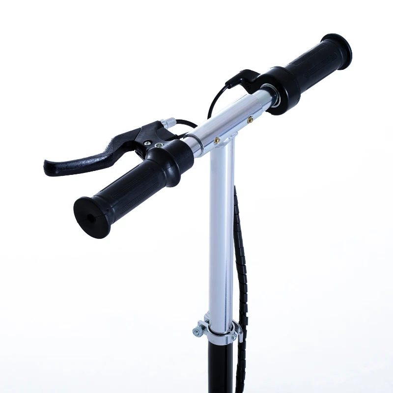 Qaba 120W 33.9"-37.8" Folding E-Scooter Battery Powered Kids Bike w/ Led BK