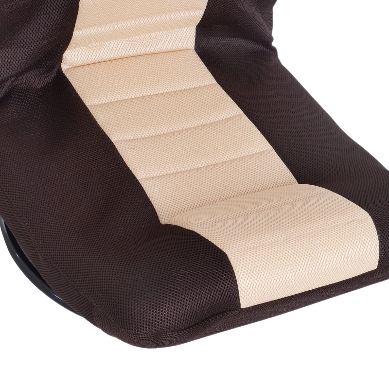 HOMCOM 360 Degree Swivel Floor Gaming Chair Folding Video Floor Lazy Couch Floor Lounge Bed Recliner w/ 5-Position Adjustable Backrest