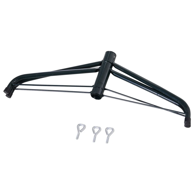 HOMCOM 4.5ft PVC Unlit Artificial Christmas Tree with 400 Tips and Foldable Metal Stand Green