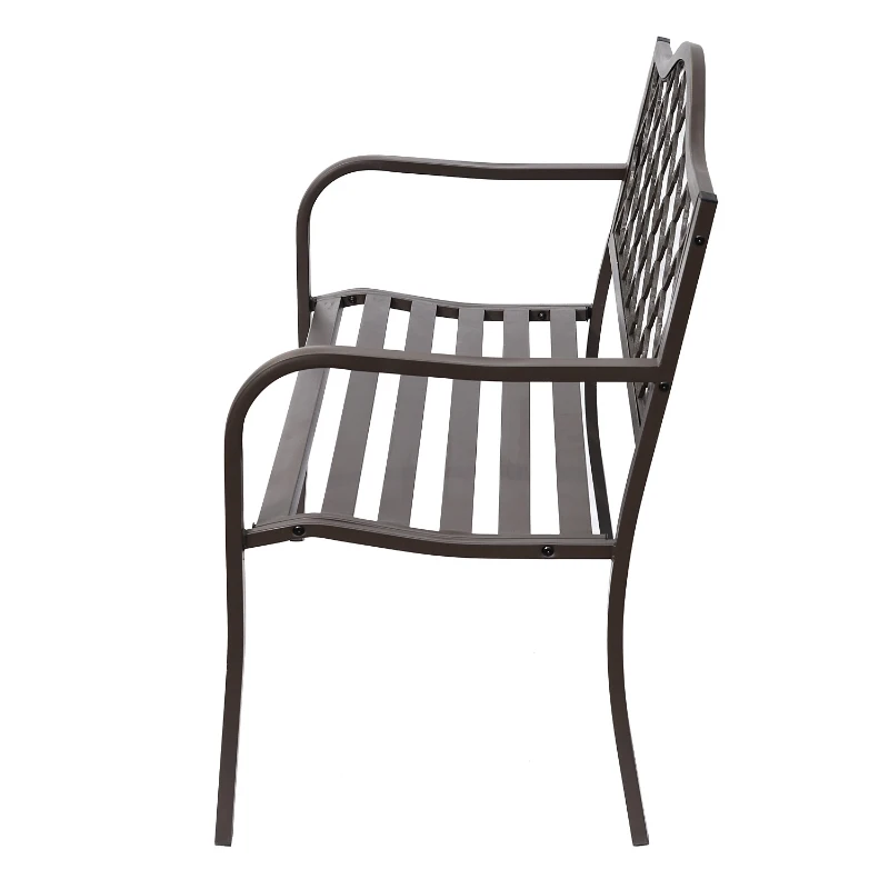 Outsunny Antique Style Cast Iron Outdoor Front Porch Bench