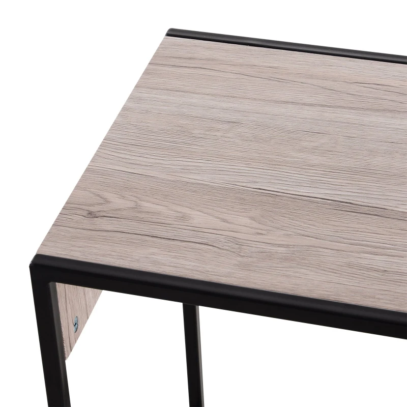 HOMCOM MDF 3 PCs Nesting Table End Table  Nightstand w/ Drawer Water-resistant