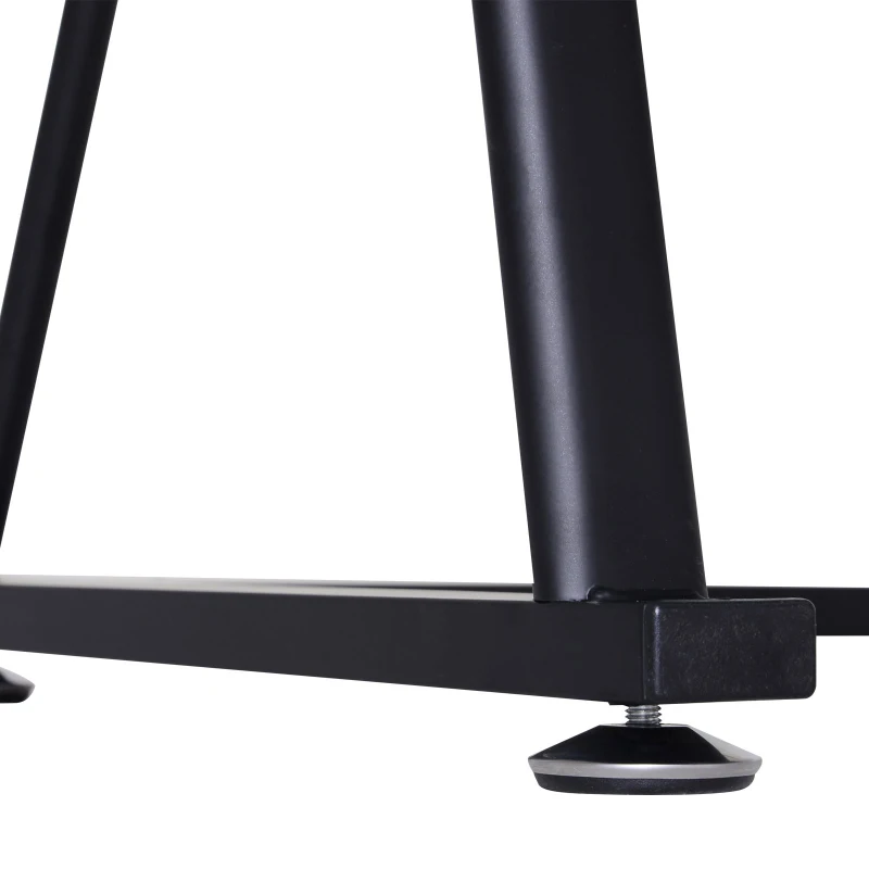 Vinsetto L Shape Computer Desk Eco-Friendly Wood & Metal Corner Display Table Minimalist Easy Assembly